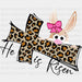 He Is Risen Easter DTF Heat Transfer, Easter Design ready2transfer Black
