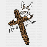 He Is Risen Easter Dtf Heat Transfer Design