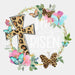He Is Risen Leopard Cross Easter DTF Heat Transfer, Easter Design ready2transfer White