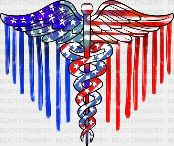 Healthcare Workers 4th Of July DTF Heat Transfer, Independence Day Design, Fourth Of July DTF