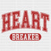 HEART BREAKER DTF Transfer ready2transfer Red