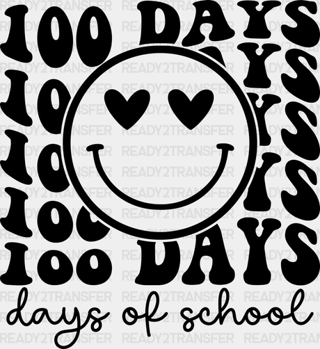 Heart Eye 100 Days Of School Dtf Transfer