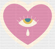 Heart Eye - Minimal UV Sticker Permanent UV DTF Decal