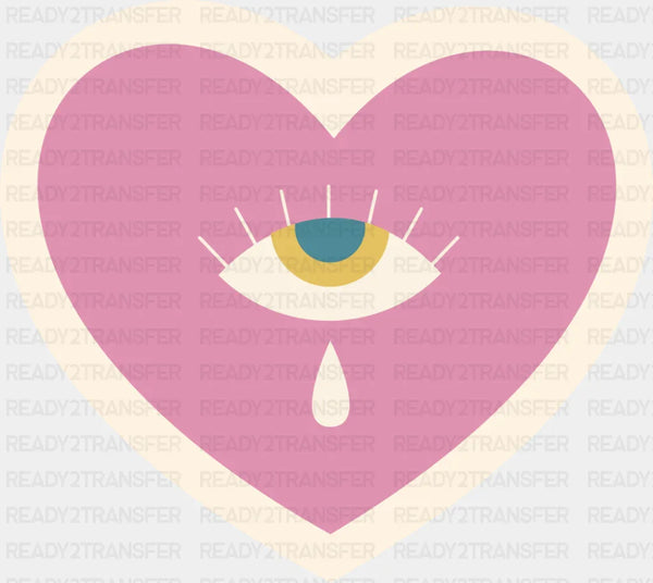 Heart Eye - Minimal UV Sticker Permanent UV DTF Decal