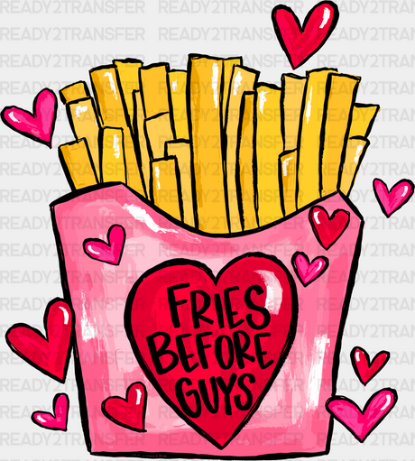 Heart Fries Before Guys Dtf Transfer