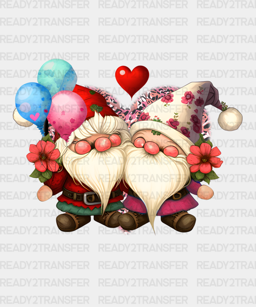 Heart In Gnomies Dtf Transfer