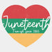 Heart Juneteenth BLM DTF Transfer ready2transfer White