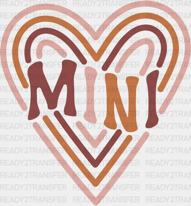 Heart MINI Heart DTF Transfer ready2transfer