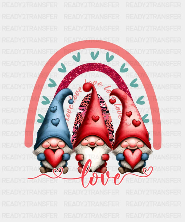 HEART RAINBOW GNOMIES LOVE DTF Transfer