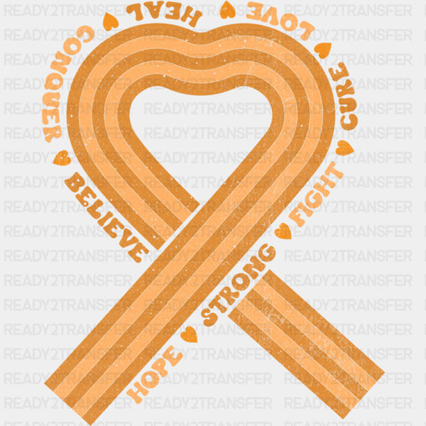 Heart Ribbon - Leukemia DTF Transfers