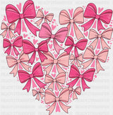 Heart Shaped Ribbons - Valentine's Day DTF Transfer ready2transfer