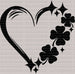 Heart St. Patrick's Day DTF Heat Transfer, Saint Patricks Day Design, St Paddys Day DTF ready2transfer Black