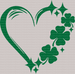 Heart St. Patrick's Day DTF Heat Transfer, Saint Patricks Day Design, St Paddys Day DTF ready2transfer Green