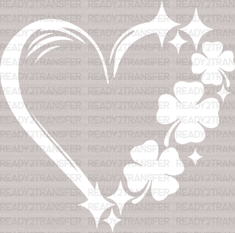 Heart St. Patrick's Day DTF Heat Transfer, Saint Patricks Day Design, St Paddys Day DTF - ready2transfer