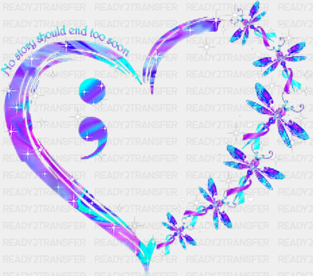 Heart - Suicide Awareness DTF Transfer