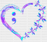 Heart - Suicide Awareness DTF Transfer