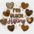 Hearts I Am Black History - Month Dtf Heat Transfer