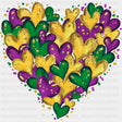 Hearts In Heart - Mardi Gras DTF Transfers ready2transfer
