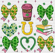 Hearts Ribbons Horseshoe - St. Patrick’s Day DTF Transfer