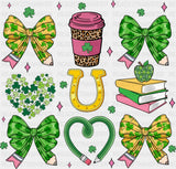 Hearts Ribbons Horseshoe - St. Patrick’s Day DTF Transfer