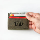 Custom Engraved Leather Credit Card Holder
