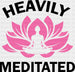 Heavily Meditated - Yoga DTF Heat Transfer ready2transfer Black