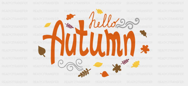 Hello Autumn - Seasons Cup Wrap UV Sticker Permanent UV DTF Decal