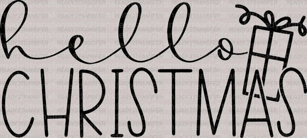 HELLO CHRISTMAS GIFTS DTF Transfer