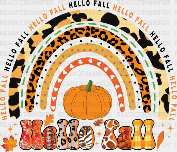 Hello Fall Rainbow - Fall DTF Transfer
