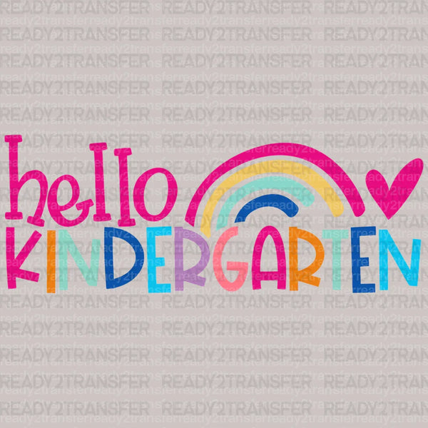 Hello Kindergarten DTF Transfer