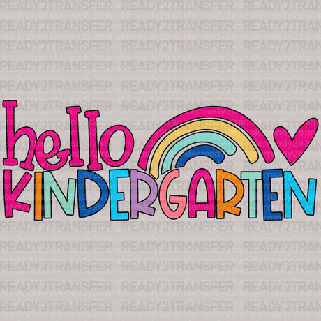 Hello Kindergarten DTF Transfer - ready2transfer