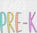 Hello PRE-K DTF Transfer ready2transfer White