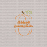 HELLO Pumpkin Mini DTF Transfer ready2transfer