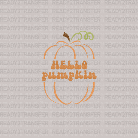 HELLO Pumpkin Mini DTF Transfer - ready2transfer