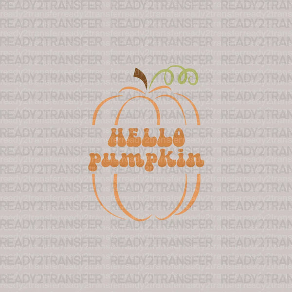 HELLO Pumpkin Mini DTF Transfer