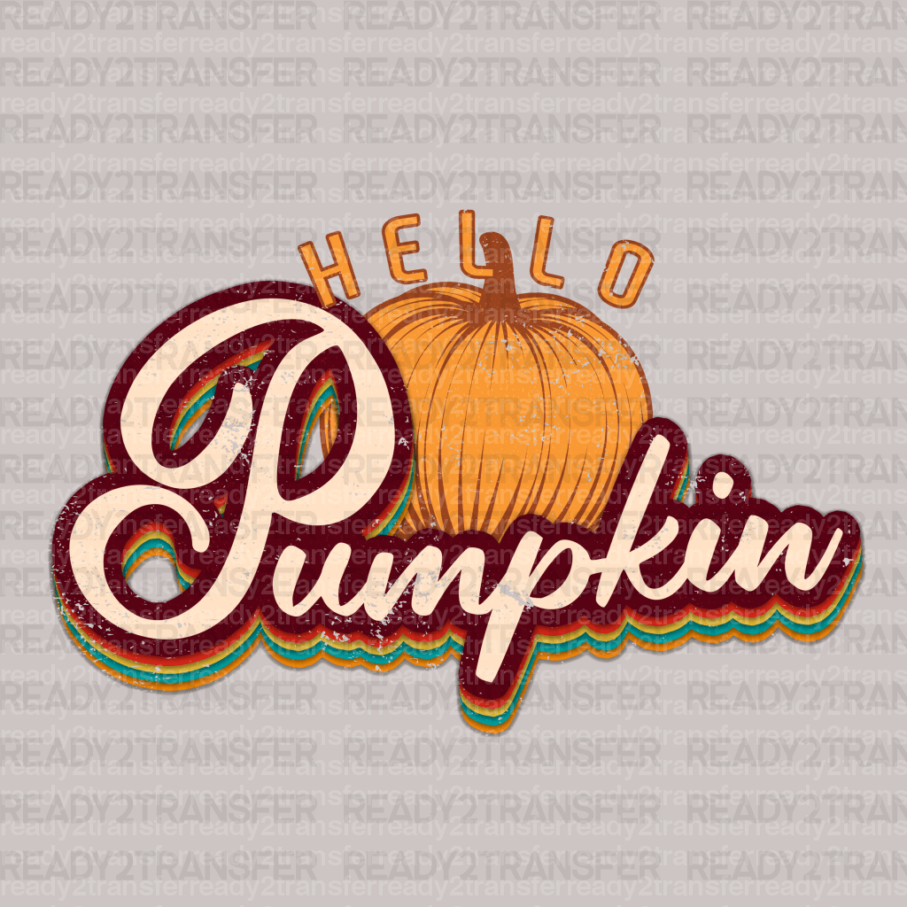 Hello Pumpkin Solo DTF Transfer - ready2transfer