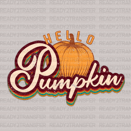 Hello Pumpkin Solo DTF Transfer - ready2transfer