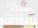 Hello Summer And Hello Softball - Softball DTF Heat Transfer ready2transfer White