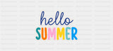 Hello Summer - Summer Cup Wrap UV Sticker Permanent UV DTF Decal
