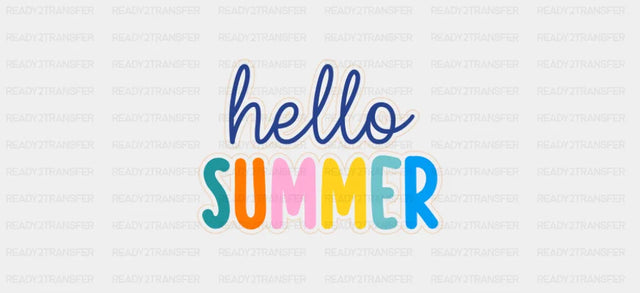 Hello Summer - Summer Cup Wrap UV Sticker Permanent UV DTF Decal