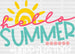 Hello Summer DTF Transfer ready2transfer White