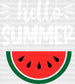 Hello Summer Watermelon Summer DTF Transfer ready2transfer White