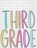 Hello Third Grade DTF Transfer ready2transfer White