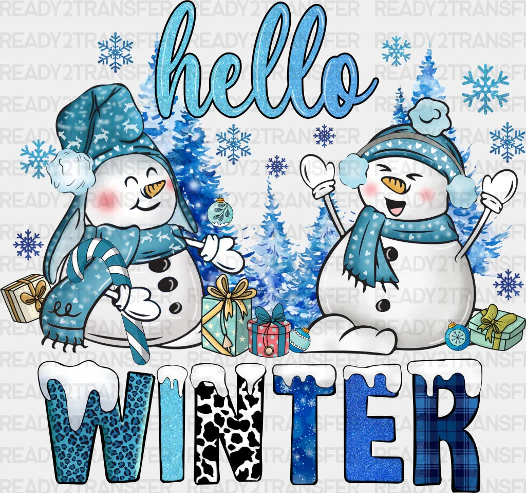 Hello Winter Design - Iron On Dtf Transfer