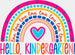 Hello X Grade DTF Transfer ready2transfer Kindergarten
