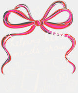 Helping Little Minds Grow Pink Ribbon - Teachers DTF Transfer Adult Unisex - S & M (10’’) / Light Color Design (See