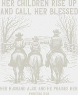 Her Children Rise Up And Call Her Blessed - Christianity DTF Transfer Adult Unisex - S & M (10’’) / Light Color Design