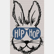 Hip Hop Bunny Easter DTF Heat Transfer, Easter Design - ready2transfer
