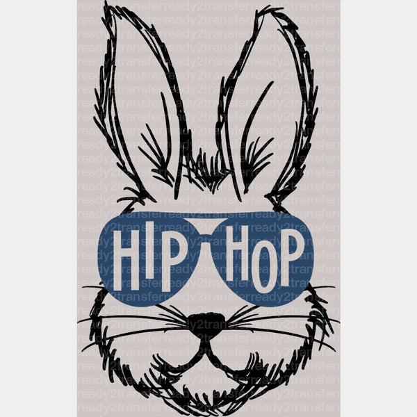Hip Hop Bunny Easter DTF Heat Transfer, Easter Design