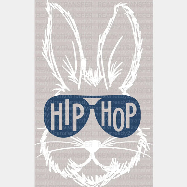 Hip Hop Bunny Easter DTF Heat Transfer, Easter Design